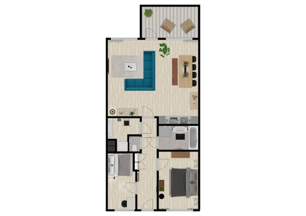 Floorplan - Mary van der Sluisstraat 272, 1095 ME Amsterdam